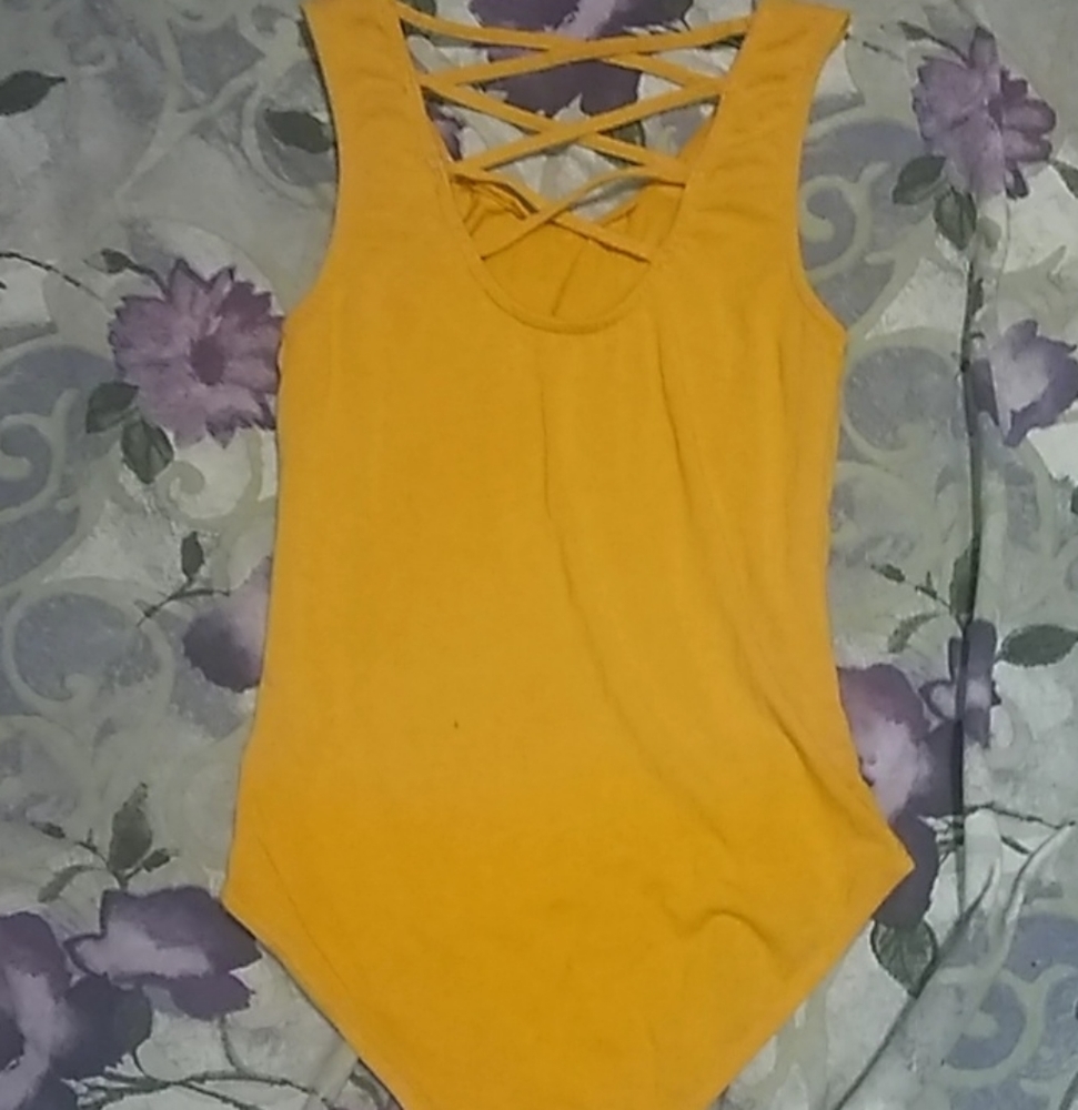Mustard yellow bodysuit